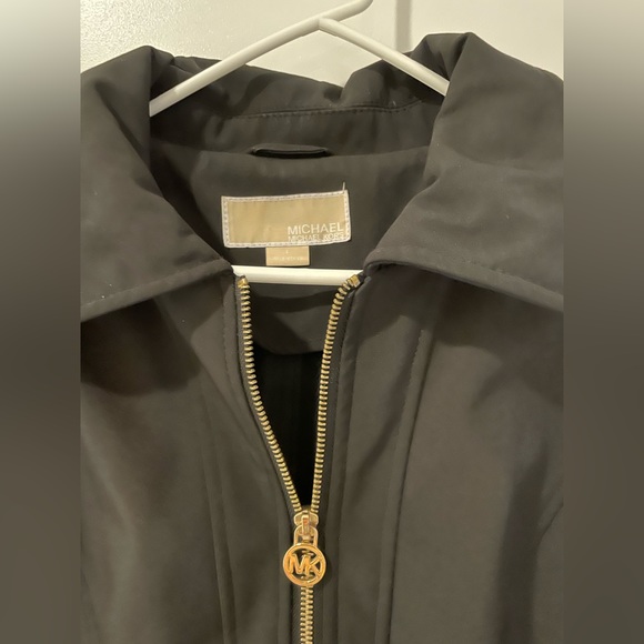 Michael Kors Black Small Wool Blend Coat - Picture 3 of 7